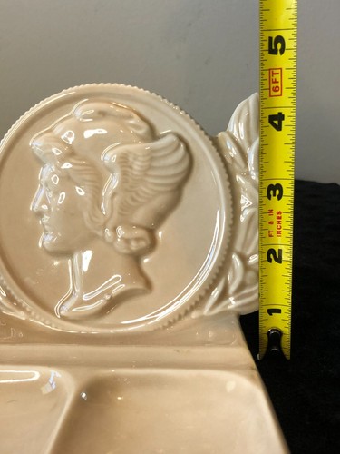 McCoy Ceramic Mercury Dime Savings Bank of Brooklyn, Promotional Dresser Caddy - Picture 11 of 12
