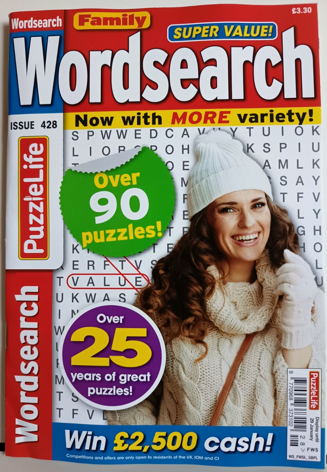 WORDSEARCH FAMILY WORDSEARCH PUZZLE BOOK ISSUE NO.428 P&P INCL NEW