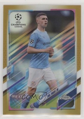 2020-21 Topps Chrome X Steve Aoki UEFA Champions League 18/50 Phil Foden #34 ow1