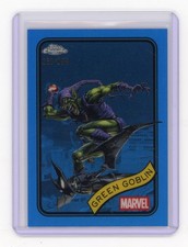 2025 Topps Chrome Marvel #161 GREEN GOBLIN Blue Refractor /299
