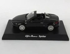 Mini car 164 Alfa Romeo Spider Black Alfa Romeo Mini Car Collection 2 Circle K
