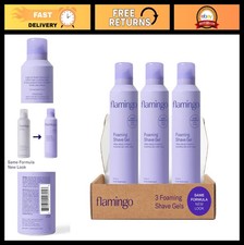THREE Women's Foaming Shaving Gel new Aloe Vera 6.7oz 3-Pack Smooth Hydrating