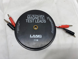 Lang 1138 Magnetic Retractable Test Leads, 2 Leads, 30ft