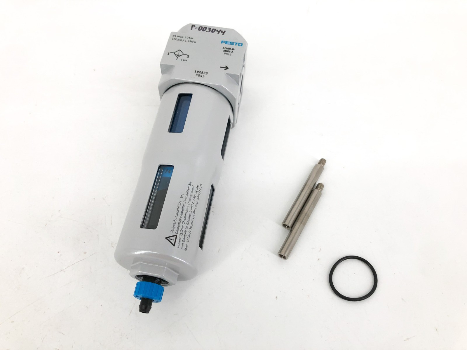 New Festo LFMB-D-MIDI-A Fine Filter 192573 12 bar 1 Micron 192573 - No Box
