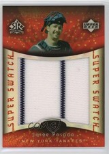 2005 Upper Deck Reflections Super Swatch Red /25 Jorge Posada #SS-JP b8h