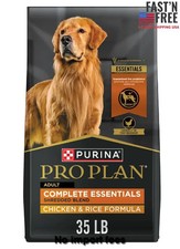 Purina Pro Plan Adult Shredded Blend Chicken Rice Formula Dry Dog Food, 35 lb
