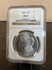 1881 S $1 Morgan Silver Dollar NGC MS63