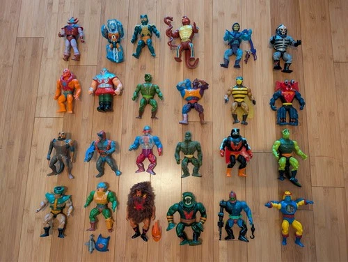 Vintage MOTU He-Man Figures Lot Masters of the Universe 1980s Mattel 20+ Figures