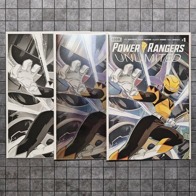 Power Rangers: Unlimited #1 - (A, Foil, B&W) - Zonno Variant Cover Set UNREAD NM