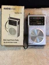 Radio tascabile multibanda marca Electro vintage Am FM banda meteo TV modello 2126