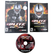 NFL Blitz 2002 (PlayStation 2, 2001) Game Case Manual Registration Card - Tested