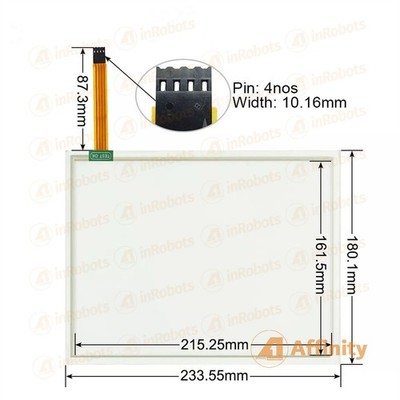 ESA VT585WAPT00 Touch Panel Glass with Protective Film VT585WAPS00 Compatible #q