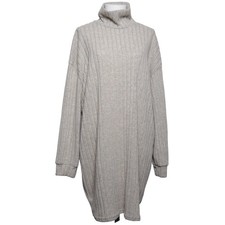 Shein Curve, Rollkragenkleid, Größe: 2XL, Grau, Elasthan/Polyester #Fcu