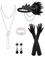 6 PCS 1920s Flapper Accessories For Women Great Gatsby Fashion Roaring 20s