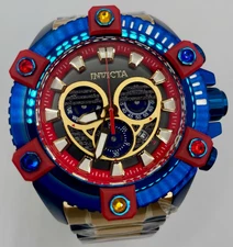 Invicta Coalition Forces Swiss Ronda Z60 Caliber Men Watch 56mm Blue/Gold 46655