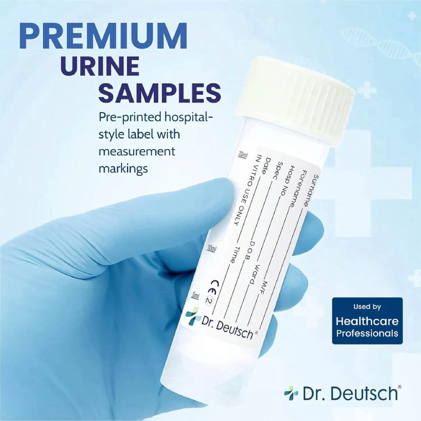 Dr. Deutsch Urine Sample Bottles Pack