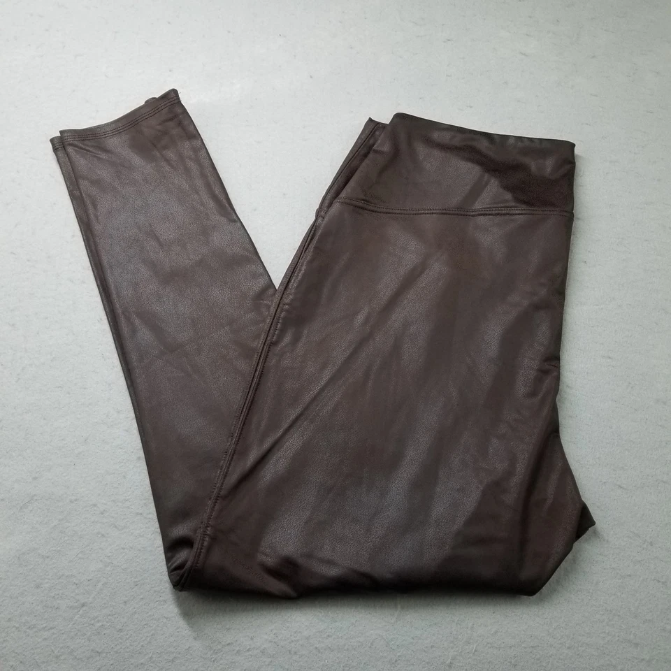 Legging DG2 Diane Gilman Slim Recubierto Tejido Sólido ESPRESSO Talla 1X Elástico Foto 2 de 4