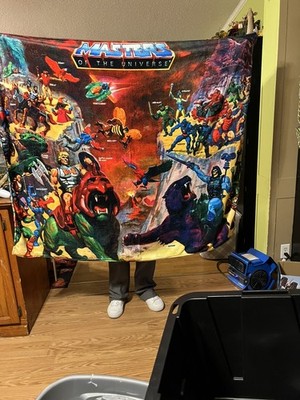 Masters of the Universe Good vs. Evil Battle fleece thick Blanket RARE New 