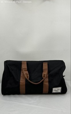 Herschel Novel Duffle Bag Black w/ Synthetic Leather Handles
