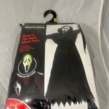 Childs medium Glow in the dark ghost face costume