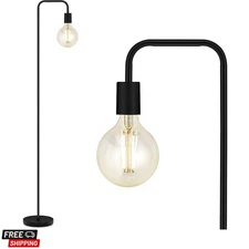 Floor Lamp, Industrial Floor Lamp, 63 Inch Standing Lamp, E26 Socket, On/Off ...