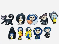 Coraline Cartoon Shoe Charms Set Of 10 New