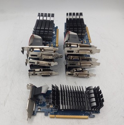 LOT OF 7 Asus Nvidia GeForce 210 1 GB DDR3 PCI Express x16 Desktop Video Card