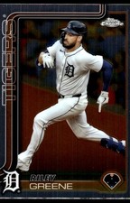 Riley Greene 2025 Topps Chrome #34 Detroit Tigers FREE SHIPPING AutographDen