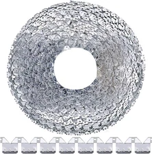 Swpeet 65 Feet Flexible Metal Tack Strip Three-Tooth Upholstery Curve Silver 