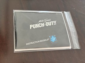 Mike Tyson's Punch-Out!! 3 White Bullets NES Cartridge with Sleeve Manual Poster