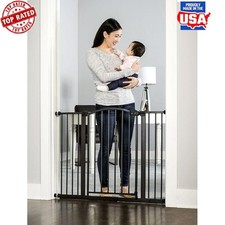 Bronze Arched D cor Safety Gate Swing Door Adjustable  Secure 30" Tall New