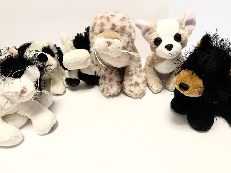 Webkinz Plush Lot of 6 Chihuahua Cheeky Dog Strawberry Cloud Leopard