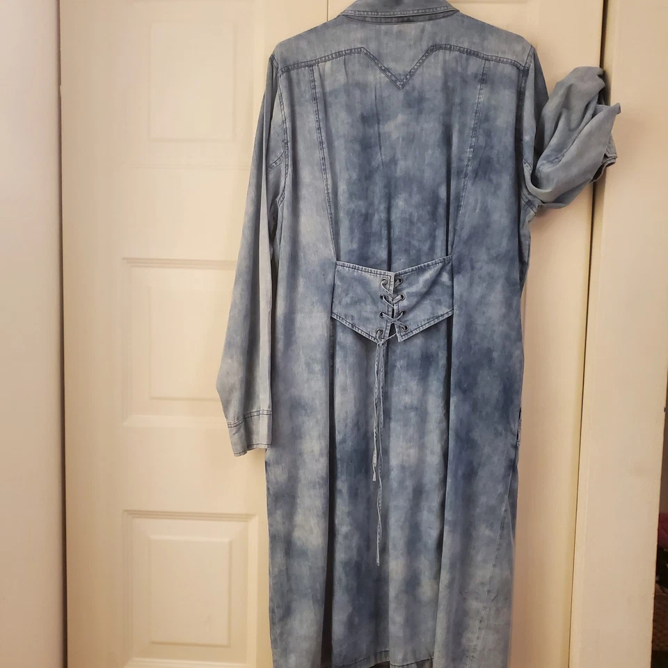 Nuevo Vestido Denim Ashley Stewart SKU 201249839 100 % Algodón Nunca Usado Foto 3 de 3