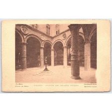 Postcard Firenze Cortile del Palazzo Vecchio Architecture Italy