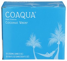 Coaqua Coconut Water Premium 6 Pack 50.4 fl oz Pack of 4