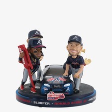 Atlanta Braves 2025 Speedway Classic Pit Crew Mini Bobblehead Scene Bobblehead