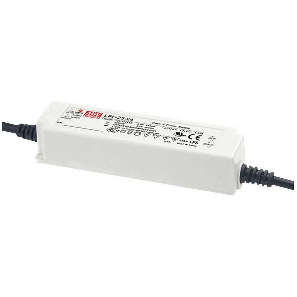 Mean Well LED driver 25.2W 1.05A dimmable IP67 PFC