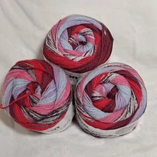 Caron Cinnamon Swirl Cakes Yarn -- Strawberry Swirl -- NIP