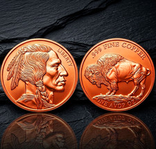 1 oz AVDP Kupfermünze Büffel (Kupfer Münze...