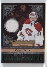 2011 Panini Crown Royale Lords of the NHL Memorabilia Prime Carey Price #13 e6j