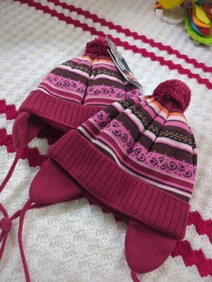 NEW!MAXIMO bobble hat cap size 43 made in Germany 100% cotton ear protection