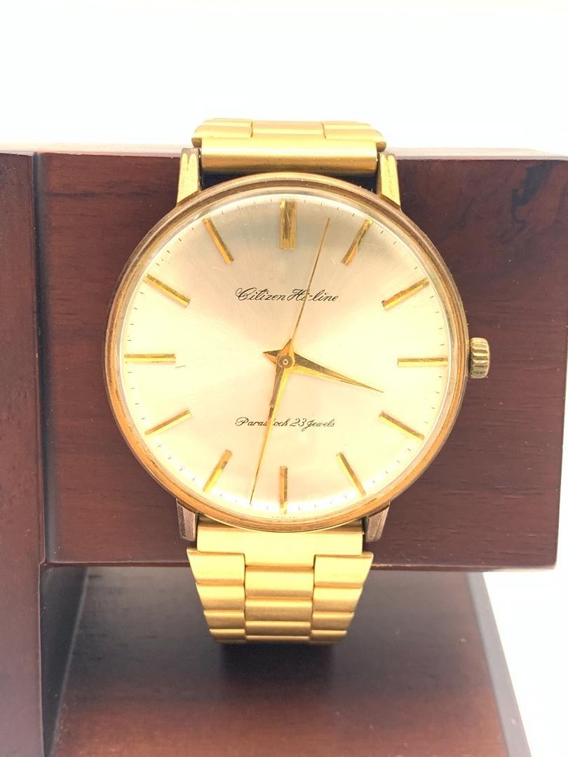 Citizen Hi-Line 23J Gold Cap Hand-Winding Vintage Watch