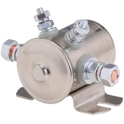 Max 300A Continuous Duty Solenoid Relay Nickel-Plating for Golf Carts Winch M...