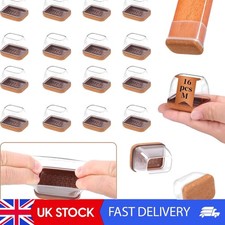 Stretchable Chair Leg Covers - 16PCS Transparent TPE Caps for Easy Installation