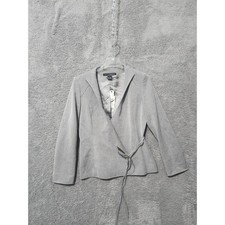 NEW Linda Allard Ellen Tracy 4 Gray Blazer Jacket
