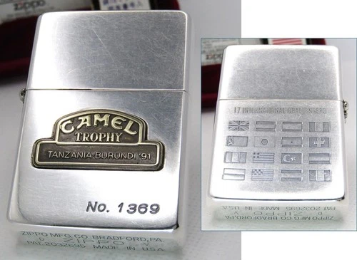Camel Trophy 1937 Replica Tanzania Burundi 91 No. 1369 Zippo Oil Lighter 1989