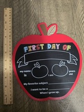 NEW Wexford My First/Last Day Of School Chalkboard Double sided sign -