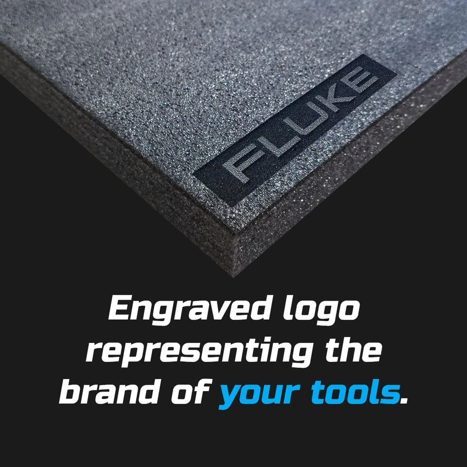 FLUKE DARK shadow foam tool tray insert storage organizer toolbox tool kit set - Image 3 of 4