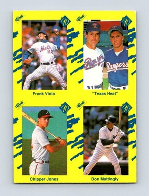 1990 Classic Yellow #NNO Viola / ''Texas Heat'' / Ryan / Chipper Jones / Mattingly