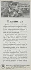 Magazine Ad - 1922 - AT&T / Bell System - Expansion